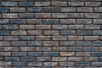 National Brick Day, National Couples Day, International Friendship Day Concept. Abstract Weathered Texture of Stained Red, Yellow Brick Wall Background Retro Color Architecture Wallpaper