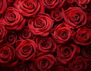 Background of red roses
