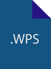 WPS File icon fill crisp corners  v1