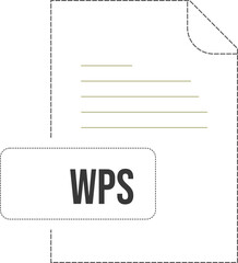 WPS icon black dashed outline v1