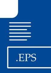 EPS File format icon fill insidse with symbol