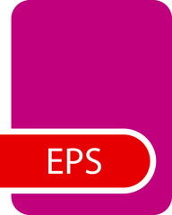 EPS File format icon with contour