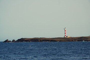 Fototapeta premium El Poris. Tenerife. It is a small town by the sea, known for its blonde sand beach and the lighthouse located nearby.