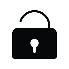 unlock icon vector sign symbol