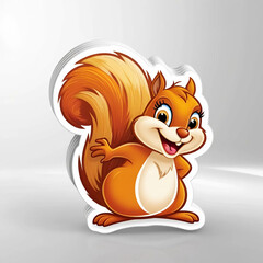 illustration, logo, squirrel