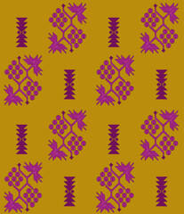 Motif pattern seamless design allover 