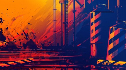 High danger themed background.