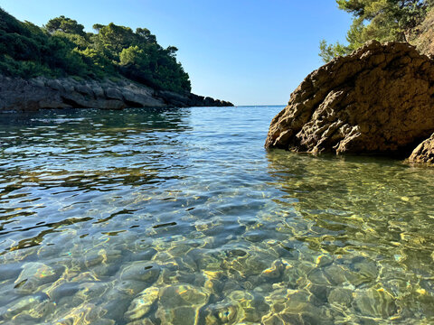 Scenic coast of Mediterranean sea 
