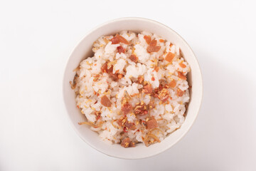 カリカリ梅　しらすご飯
