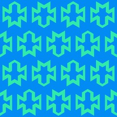 Fototapeta premium pattern, seamless, vector, wallpaper, design, texture, illustration, arrow, geometric, decoration, art, star, shape, light, backdrop, technology, blue, 3d, symbol, paper, green, color, ornament, line,