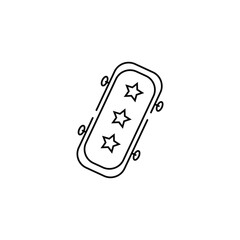 skateboard vector type icon