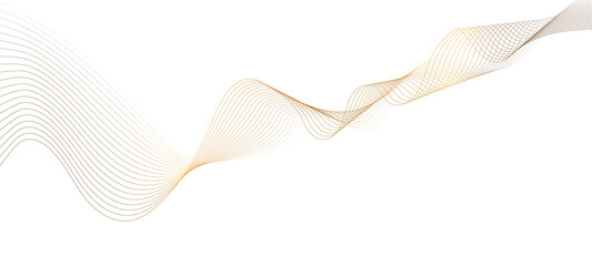 Transparent background Modern abstract glowing wave background. Dynamic flowing wave lines design element. Futuristic technology and sound wave pattern. PNG file