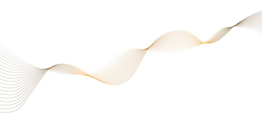 Transparent background Modern abstract glowing wave background. Dynamic flowing wave lines design element. Futuristic technology and sound wave pattern. PNG file