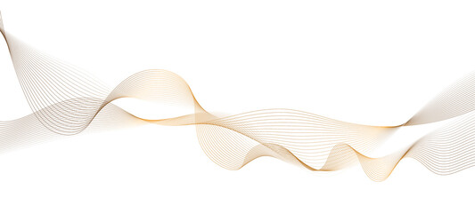 Transparent background Modern abstract glowing wave background. Dynamic flowing wave lines design element. Futuristic technology and sound wave pattern. PNG file