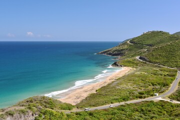 The turquoise waters of the Atlantic