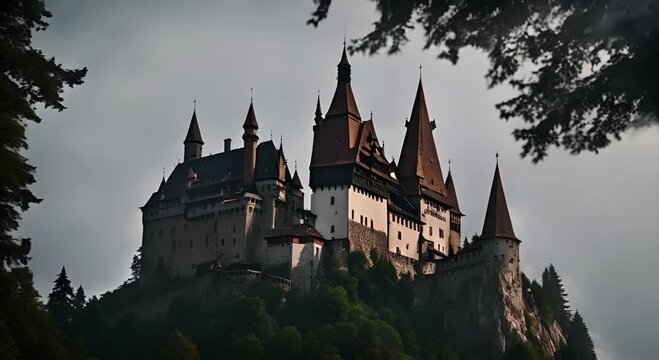 Dracula's castle in Transylvania.