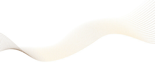 Fototapeta premium Transparent background Modern abstract glowing wave background. Dynamic flowing wave lines design element. Futuristic technology and sound wave pattern. PNG file