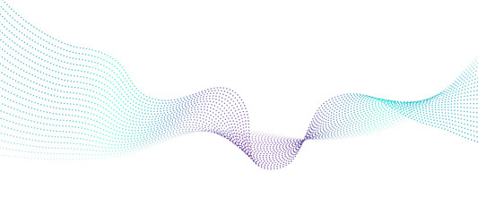 Transparent background Modern abstract glowing wave background. Dynamic flowing wave lines design element. Futuristic technology and sound wave pattern. PNG file