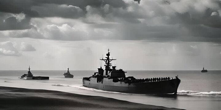 Fictional videos of the Normandy landings.

