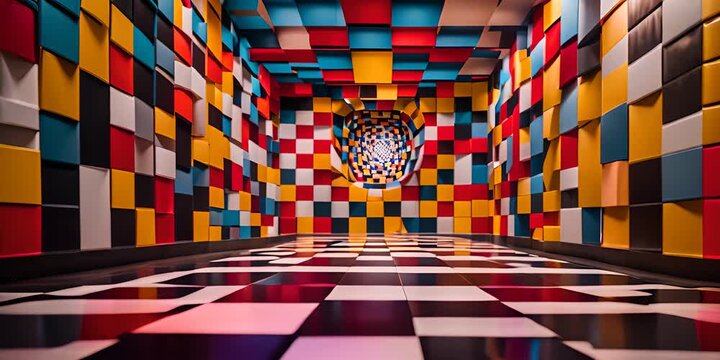 Colorful museum of illusions.