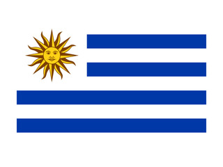 Obraz premium Flag of Uruguay