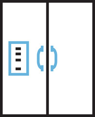 Smart Closet Line Icon