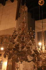 Church of the Nativity from the inside, Bethlehem, Palestine