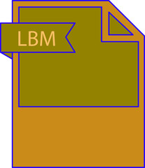 LBM File format icon minimal