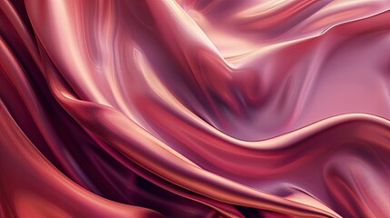 Obraz premium Elegant flowing cloth, soft texture, 3D render, ideal for luxury product and jewelry mockup