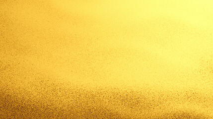 Coarse sand surface background mixed with blurry fog with golden yellow gradient light. For backdrops, banners, summer, scenes.