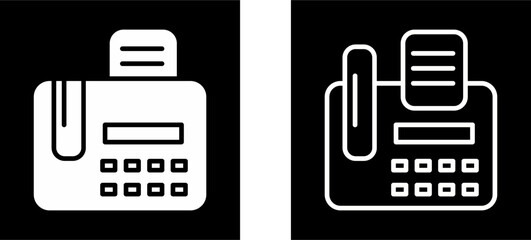 Fax Machine Vector Icon
