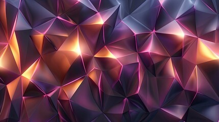 Obraz premium Smooth gradient 3D wallpaper with abstract polygon patterns and elegant lighting