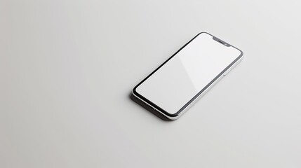 Stylish white and gray phone on a pure white background, perfect for showcasing tech and modern aesthetics
