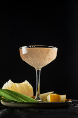 melon cocktail on the tray