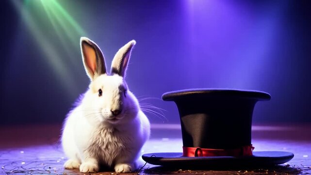 The White Rabbit and the Magician's Hat. 
