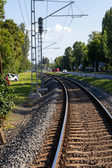 Fototapeta premium railway in the countryside