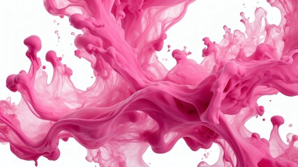 pink ink in water abstract background art design