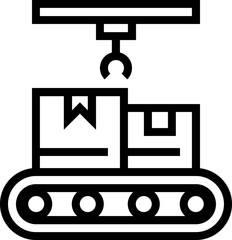 Conveyor vector icon 

