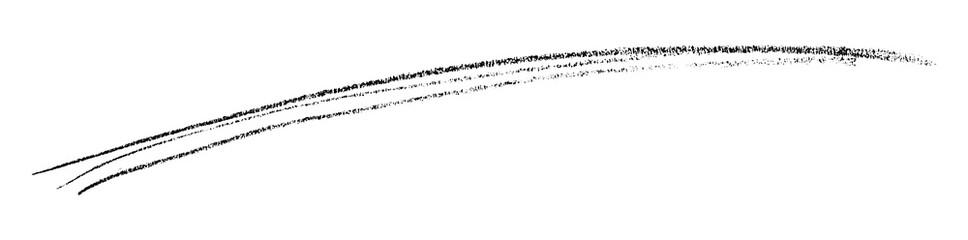 Fototapeta premium Black pencil strokes in simple style, isolated on transparent background.