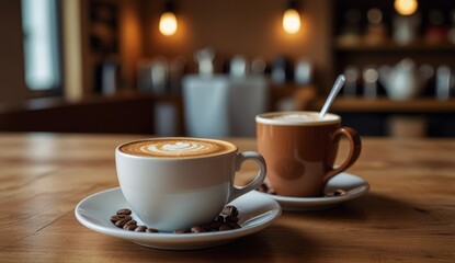 Artisan Coffee in Cozy Cafe