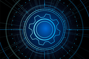 digital technology and engineering, digital telecoms concept, Hi-tech, futuristic technology background, vector illustration.