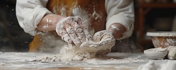 Talented Ceramic Artist Shaping Earthen Clay into Intricate Pottery Witness the Artistic Transformation in this Captivating Image, Potter's Craft, Pottery Making, Handmade Pottery, Clay Art, Ceramic
