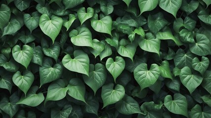 Fototapeta premium green ivy leaves abstract background art design