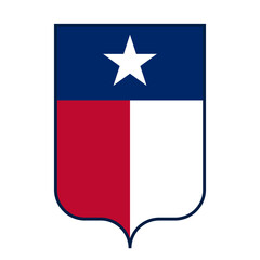 Vibrant and patriotic, the Texas flag stands tall with its rich history and associations with bravery, unity, and honor.