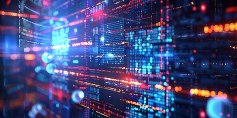 Fototapeta premium Graphics showcasing compliance frameworks and regulations governing cybersecurity standards