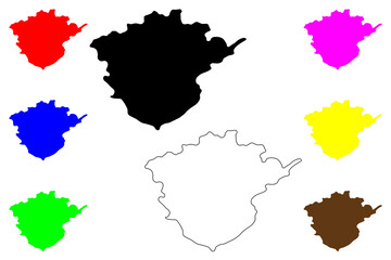 Observatorio island (Argentina, Argentine Republic, South and Latin America) map vector illustration, scribble sketch Isla Observatorio map