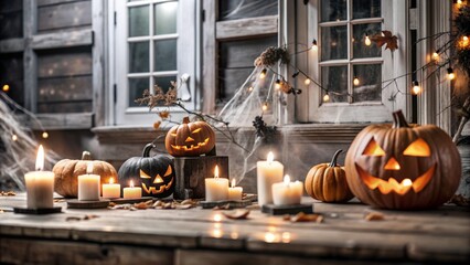 Obraz premium halloween pumpkin lantern