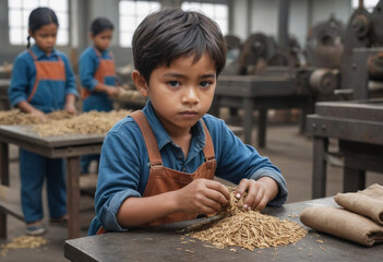  Child labor in factories 