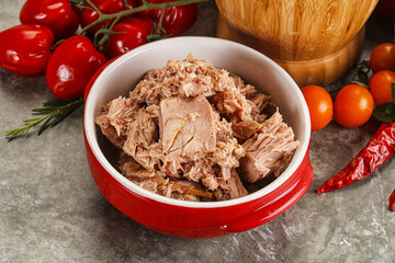 Canned tuna fish for salad