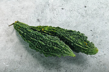 Raw green exotic Bitter melon